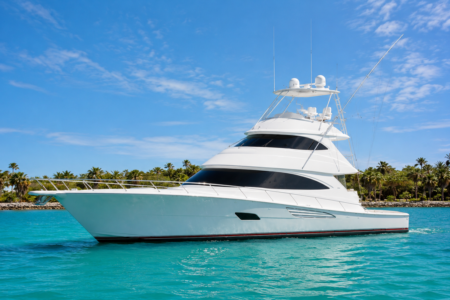 Sky Bridge above Enclosed Bridge of Fishing Yacht Sky Bridge above Enclosed Bridge of Fishing Yacht
